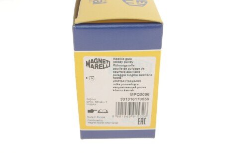 Ролик ведущий NISSAN, OPEL, RENAULT, VOLVO (, кор. код MPQ0056) magneti Marelli 331316170056