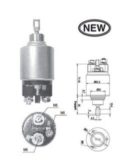 Соленоїд стартера magneti Marelli 940113050543 на Мерседес W168 (а160)