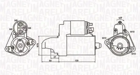 Стартер magneti marelli 063721050010