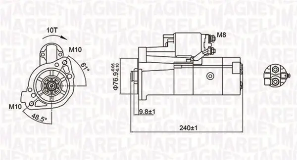 Стартер Magneti Marelli 063721221010 (фото 1)