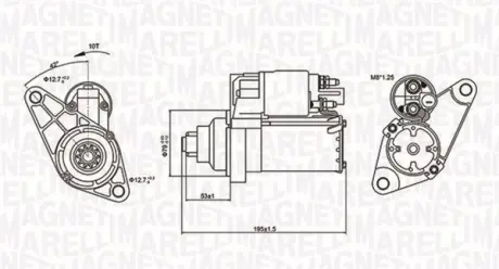 Стартер Magneti Marelli 063721330010