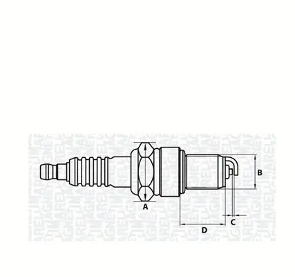 Свеча зажигания Magneti Marelli 062000770304 (фото 1)