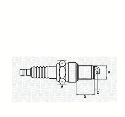 Свеча зажигания Magneti Marelli 062000771304 (фото 1)