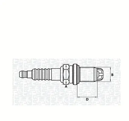 Свеча зажигания Magneti Marelli 062000772304 (фото 1)