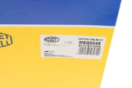 Высоковольтные провода для свечей зажигания magneti Marelli 941319170049