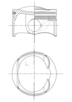Поршень двигуна Mahle knecht 028 PI 00132 010