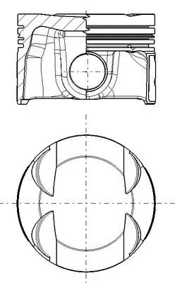 Поршень Mahle knecht 028 PI 00181 000 (фото 1)