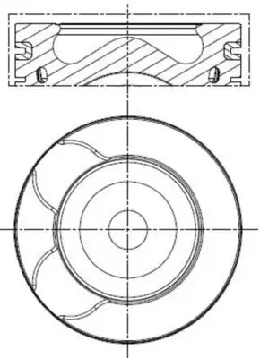 Поршень Mahle knecht 039 PI 00128 002 (фото 1)