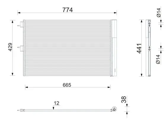 Конденсатор mahle knecht AC911000P