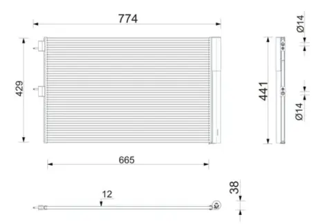 Конденсатор mahle knecht AC911000P