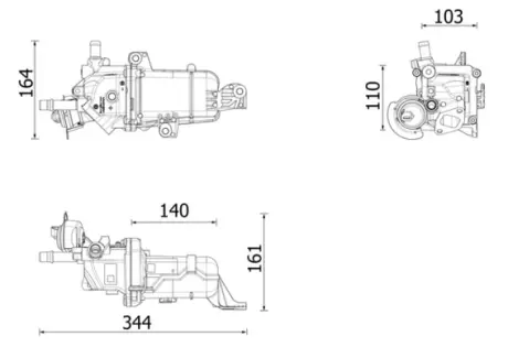 Рециркуляція відпрацьов. газів Mahle knecht CE49000P