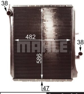 Радіатор охолодження двигуна mahle knecht CR215000P