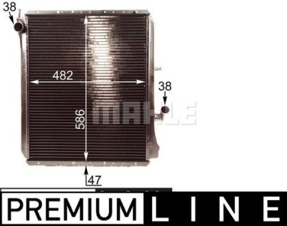 Радіатор охолодження двигуна mahle knecht CR215000P