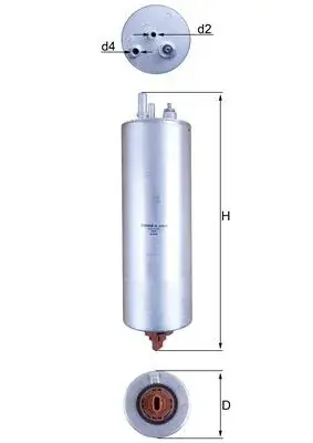 Фільтр паливний mahle knecht KL 229/12