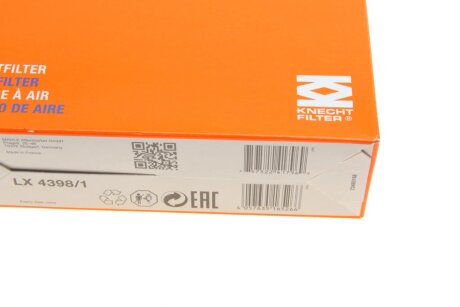 Фільтр повітряний mahle knecht LX43981