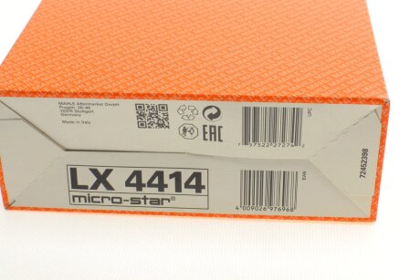 Фільтр повітря mahle knecht LX4414