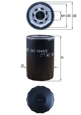 Фільтр масляний mahle knecht OC10492