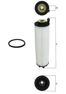 Фільтр масляний mahle knecht OX1366D