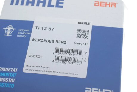 Термостат MERCEDES-BENZ (Mahle) mahle knecht TI1287