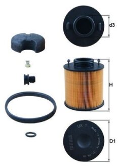 Фільтр картерних газів mahle knecht UX1D на Ауди Тт