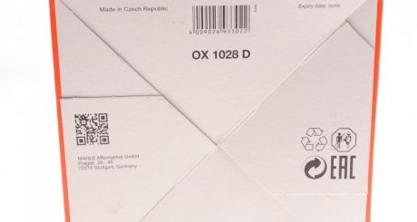 Масляний фільтр mahle knecht OX1028D