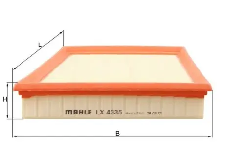 Фільтр повітряний mahle knecht LX4335 Ягуар