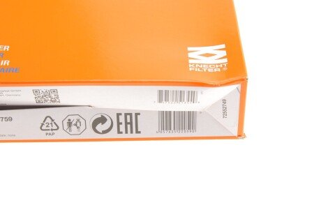 Фільтр повітряний mahle knecht LX4759