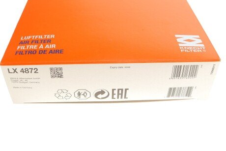 Фільтр повітряний mahle knecht LX4872