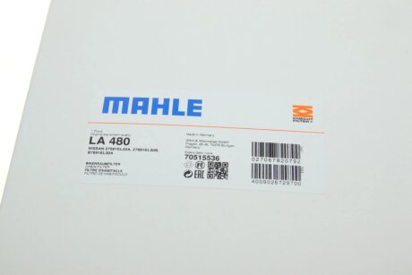 Фильтр салона mahle knecht LA480