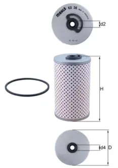 Фильтр топл. MAN (TRUCK) (пр-во Knecht-Mahle) mahle knecht KX36D