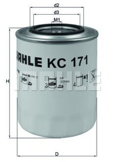 Фильтр топливный Mahle mahle knecht KC171