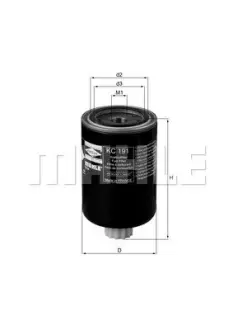 Фильтр топливный Mahle Mahle knecht KC191