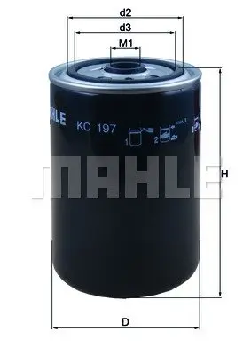 Фильтр топливный Mahle mahle knecht KC197