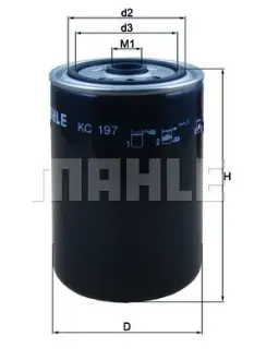 Фильтр топливный Mahle mahle knecht KC197