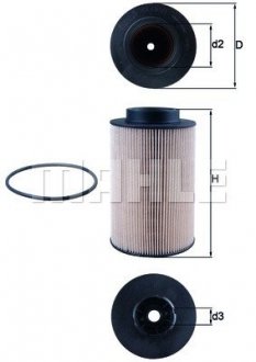 Фильтр топливный mahle knecht KX191/1D