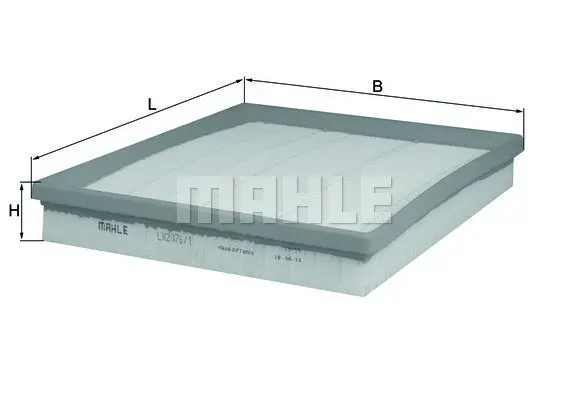 Фильтр воздушный Mahle mahle knecht LX2076/1