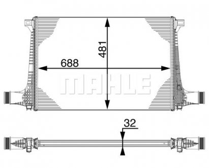 Інтеркулер mahle knecht CI220000P