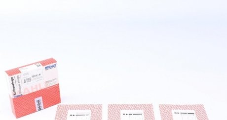 Kiльця поршневi Opel 80,0 std 2*2*3 1,6D 82- 4cyl mahle knecht 01154N0