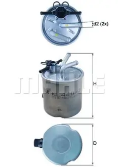 KL440/6 Фильтр топливный Mahle Mahle knecht KL 440/37