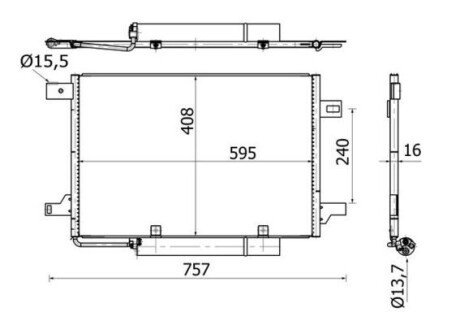 Конденсатор кондиционера mahle knecht AC 369 000S