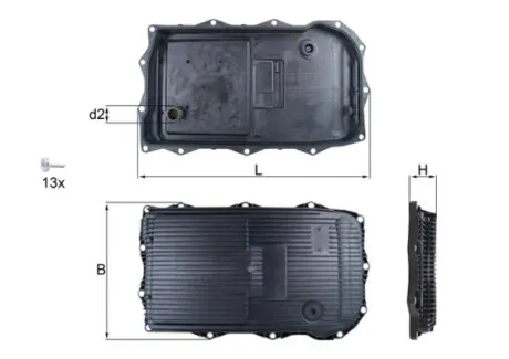 Маслосборник (поддон) Mahle knecht HX 184KIT