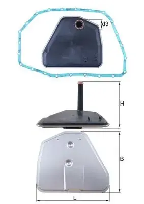 Масляний фiльтр mahle knecht HX164D