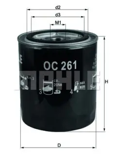 Масляний фільтр Mahle knecht OC261