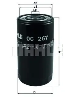 Масляний фільтр mahle knecht OC267