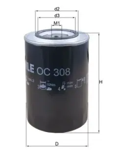 Масляный фильтр mahle knecht OC308