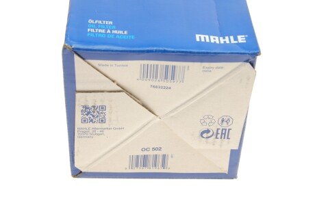 Масляный фильтр mahle knecht OC502