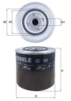 Масляний фільтр Mahle knecht OC 86