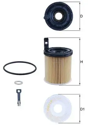 Масляний фільтр Mahle knecht OX1121D (фото 1)