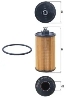 Масляний фільтр Mahle knecht OX1245D