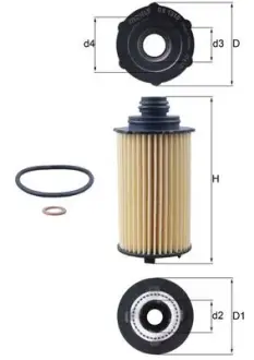 Масляний фільтр Mahle knecht OX1310D